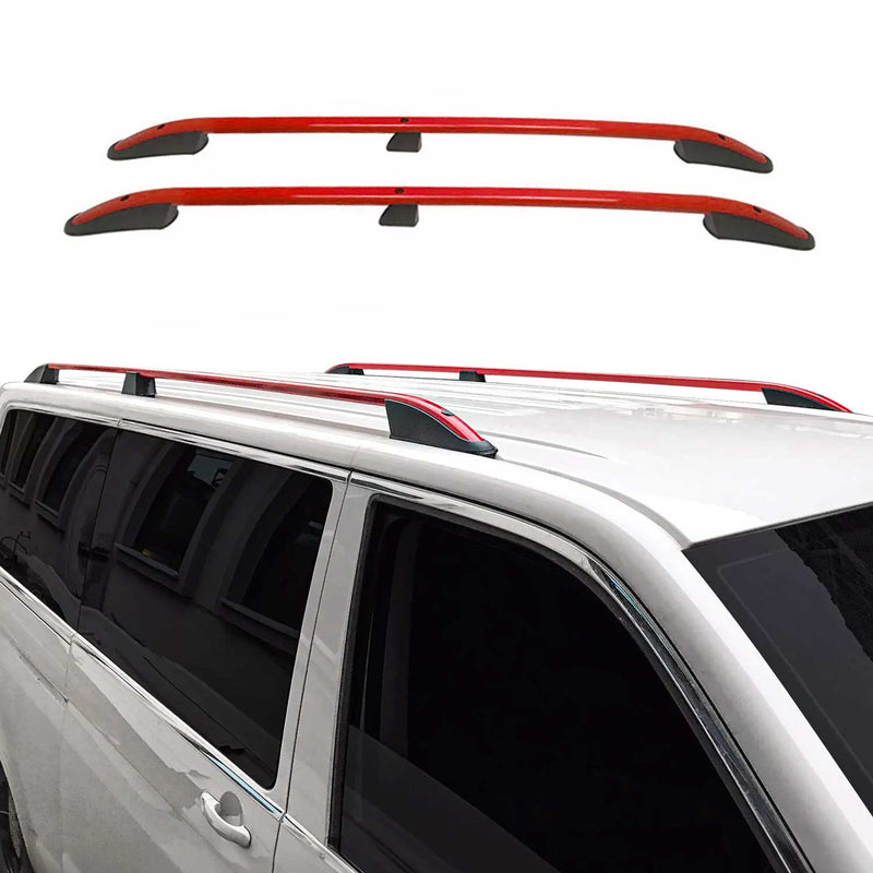 Barre portatutto per VW Transporter T5 T6 L2 Long Alluminio Rosso