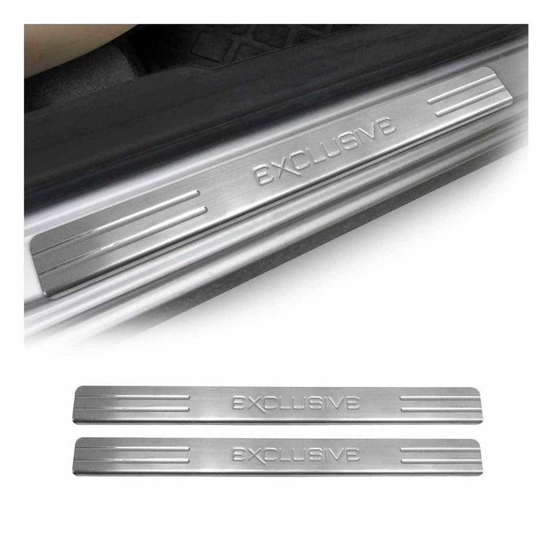 Soglie porte Exclusive per Citroen C3 C4 Picasso acciaio inox 2x