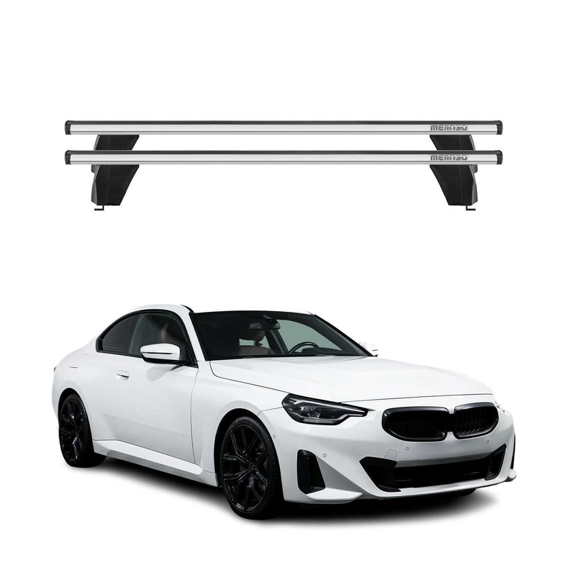 Barre portatutto trasversali Menabo per BMW Serie 2 G42 Coupé 2021-2025 ABE grigio alluminio