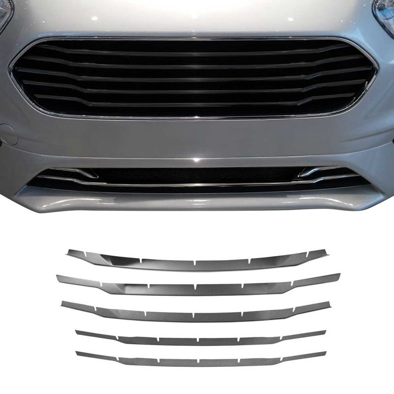 Strisce griglia per Ford Tourneo Courier 2018-2024 Cromate Scure 5x
