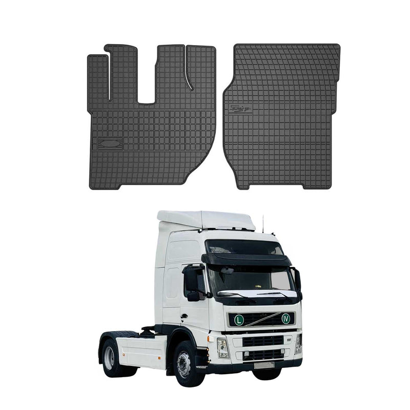 1993-2025 Volvo FH12 Fußmatten Gummi Schwarz 2 tlg