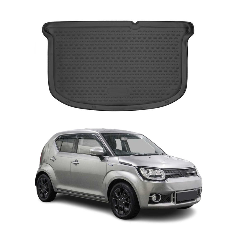 Tappetino per bagagliaio in gomma TPE per Suzuki Ignis 2016-2021, nero