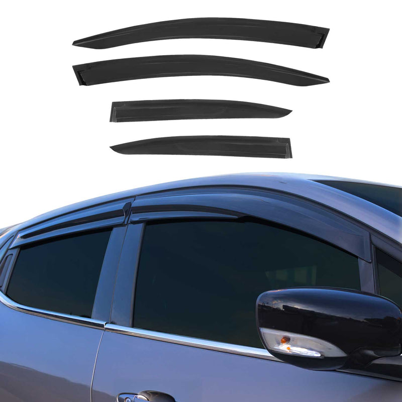 4 deflettori antivento e antipioggia per Honda Civic Sedan 2011-2017 in acrilico scuro
