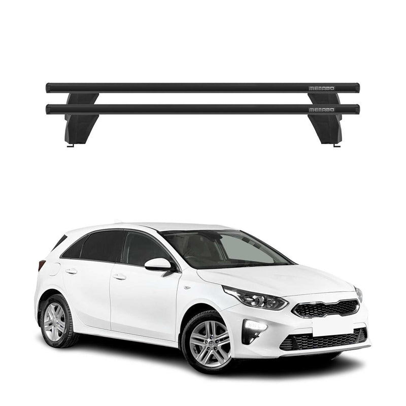 Menabo Dachträger Grundtäger für Kia Ceed 2018-2025 75kg Aluminium Schwarz 2 tlg