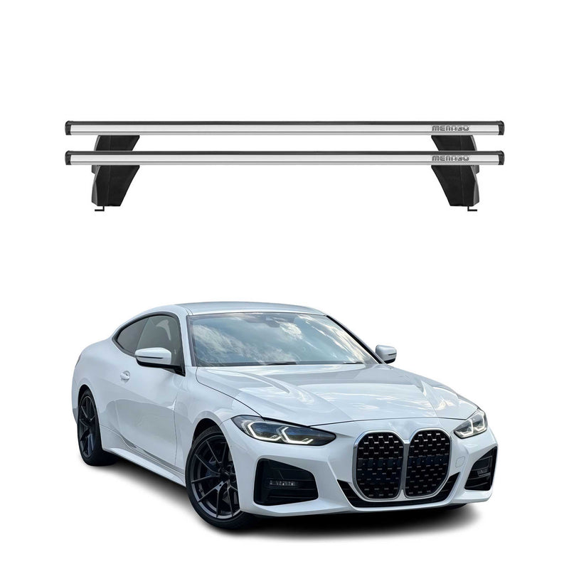 Menabo Dachträger Grundtäger für BMW 4er G22 G82 Coupe 2020-2025 75kg Alu Silber