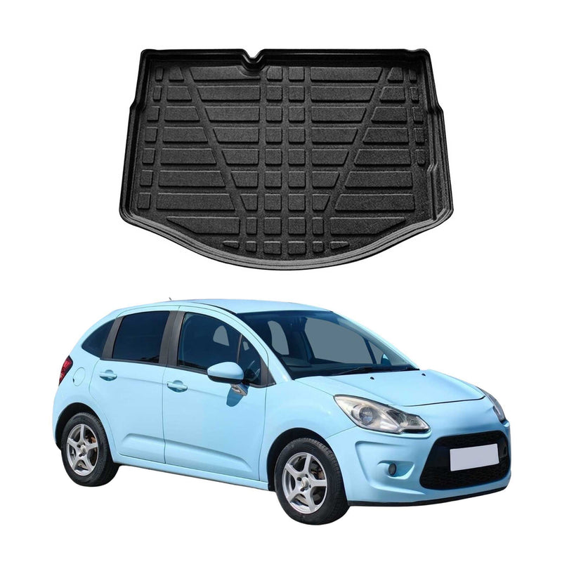 Vasca per bagagliaio per Citroen C3 2009-2024 Hatchback Gomma TPE