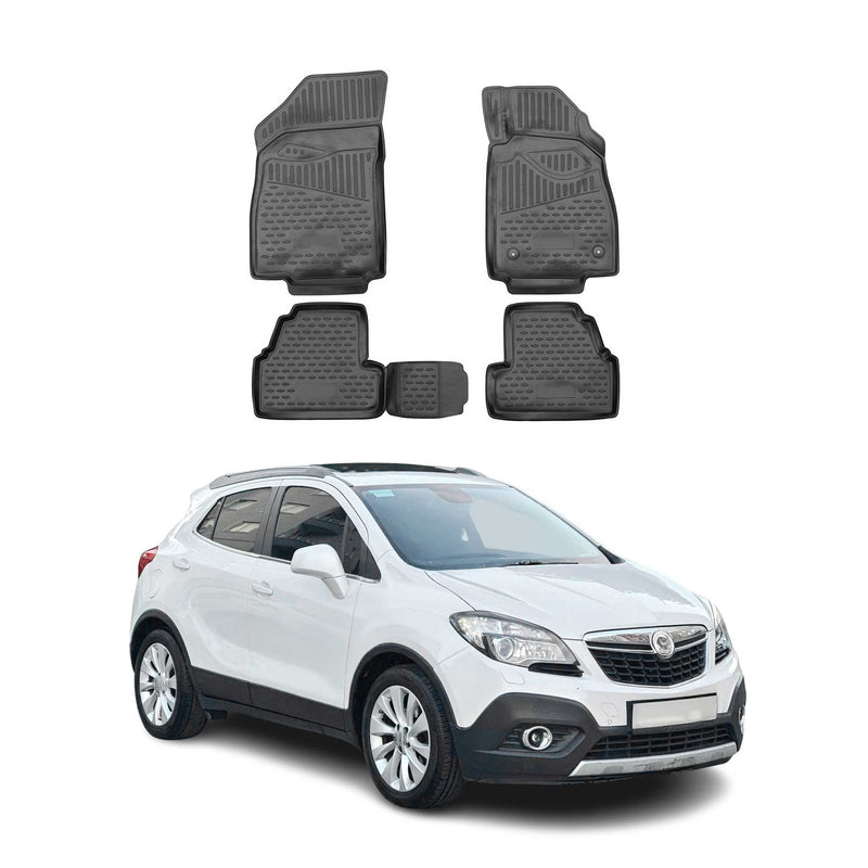 2013-2025 Opel Mokka Fußmatten TPE Schwarz 4 tlg