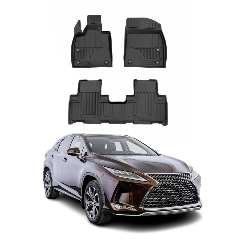 Tappetini Lexus RX 2016-2022 in TPE nero, 4 pezzi