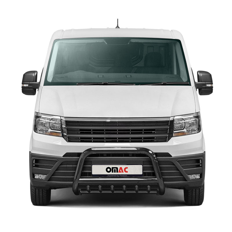 Protezione anteriore per VW Crafter 2017-2025 con ABE acciaio nero