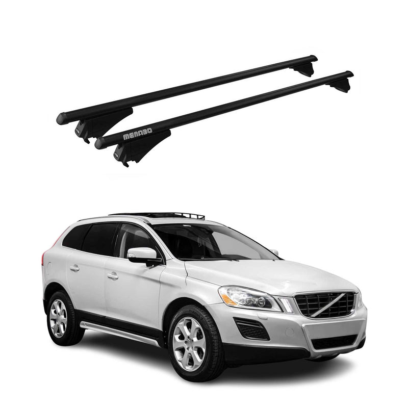 Barre portatutto Menabo per Volvo XC60 2008-2017 ABE alluminio nero 2x
