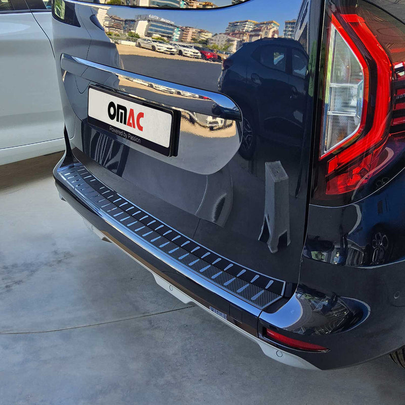 Protezione soglia di carico per Mercedes Citan 2021-2025 in acciaio inox con lamina di carbonio