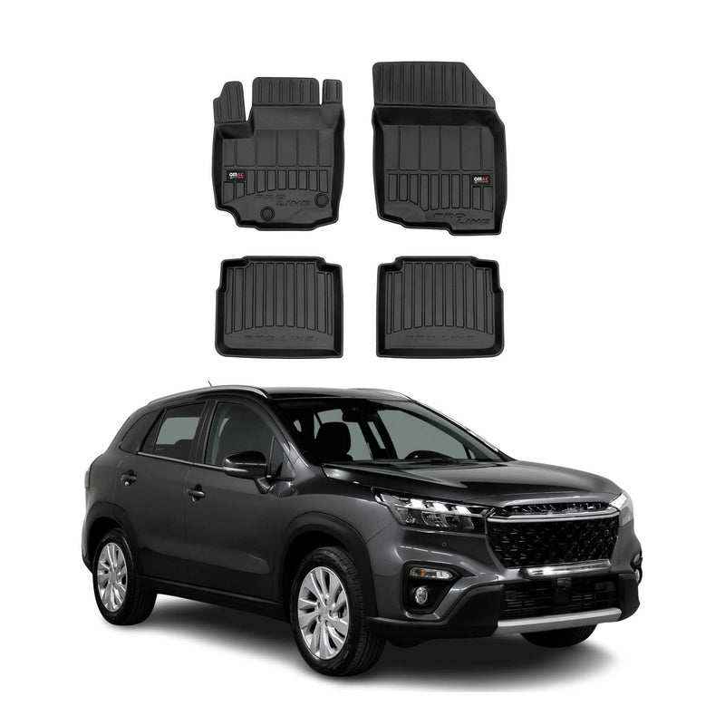 Tappetini Suzuki SX4 S-Cross Hybrid TPE Nero 4 pezzi.