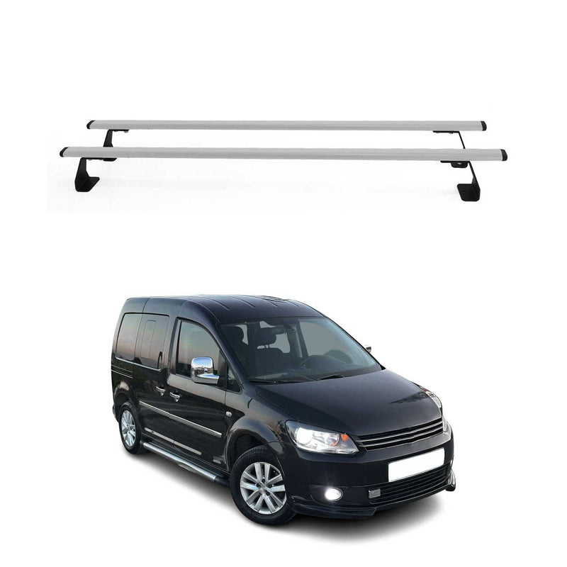 Dachträger Gepäckträger Relingträger für VW Caddy 2003-2015 Metall Silber 2tlg