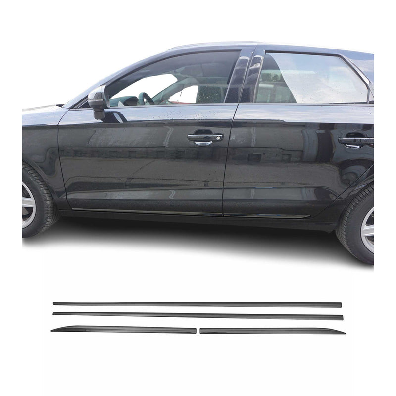 Striscia di protezione per portiera laterale per Chevrolet Cruze 2009-2016 Cromata Scuro 4x