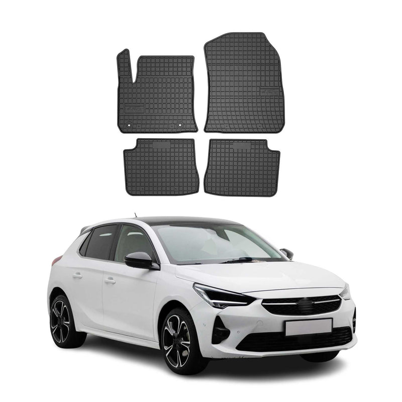 2019-2025 Opel e-Corsa Fußmatten Gummi Schwarz 4 tlg