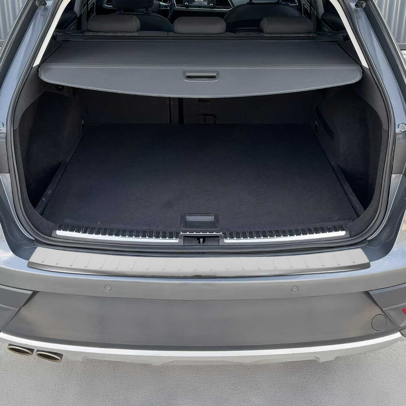 Protezione paraurti per soglia di carico per Seat Leon Station Wagon 2014-2020 in acciaio inox cromato