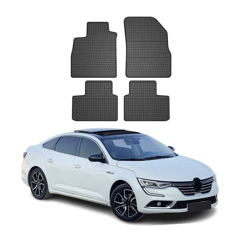 Tappetini in gomma neri per Renault Talisman 2015-2025, 4 pezzi