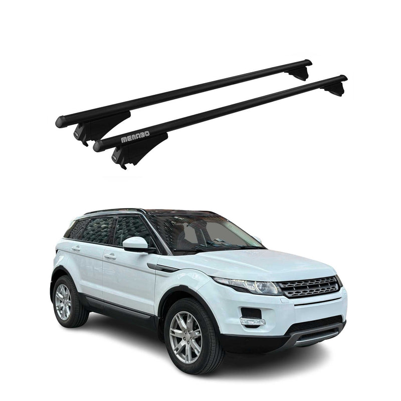 Portapacchi Menabo per Land Rover Range Rover Evoque L538 2011-18 ABE alluminio nero