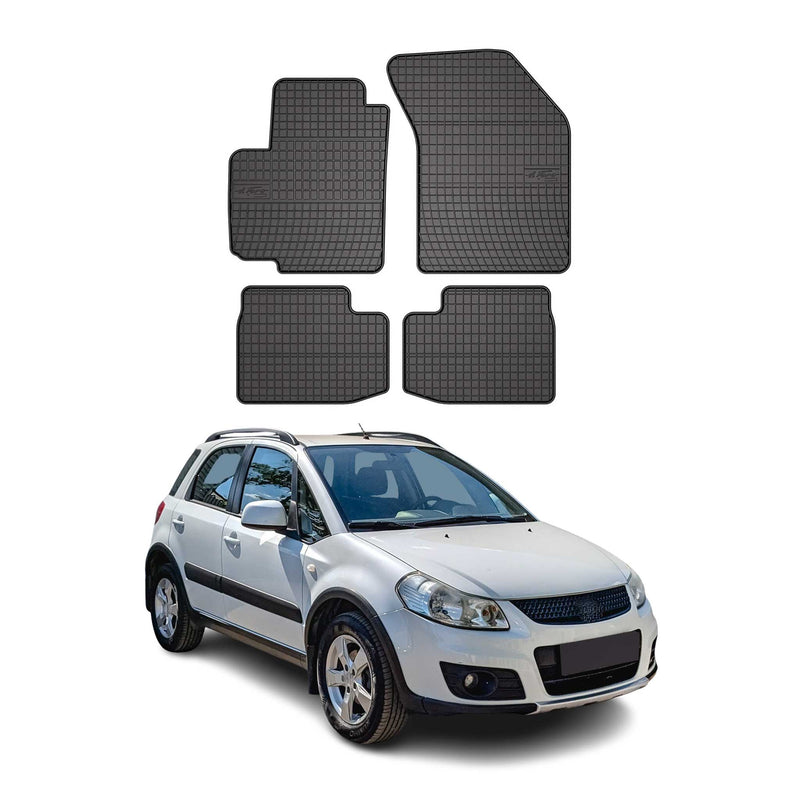 Tappetini Suzuki SX4 2006-2014 TPE Nero 4 pezzi