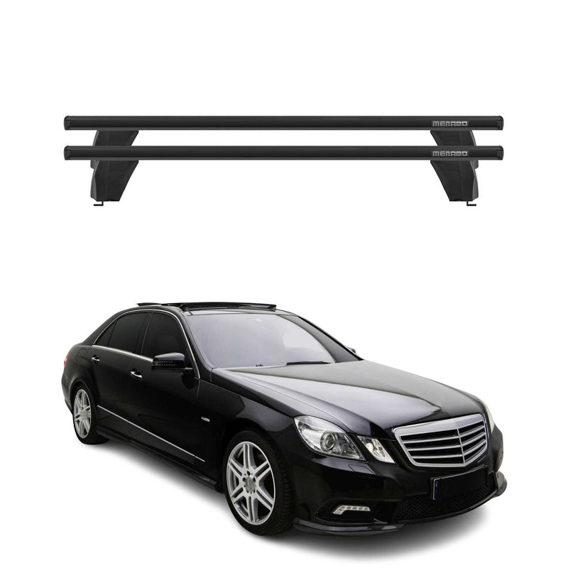 Portapacchi Menabo per Mercedes Classe E W212 2009-2013 ABE alluminio nero