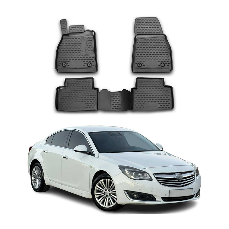 Tappetini Opel Insignia 2008-2017 TPE Nero 4 pezzi