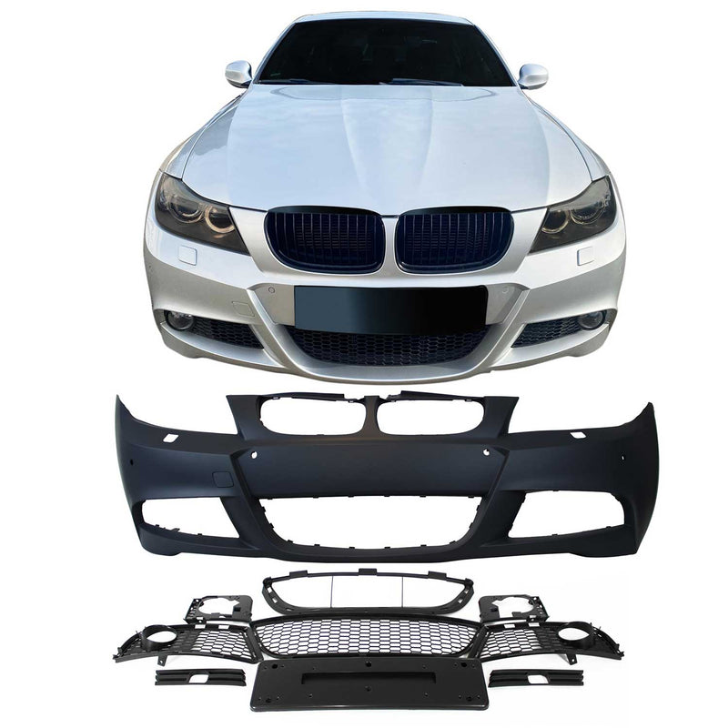 Paraurti anteriore JOM per BMW E90 / E91 2005-2008 PDC + SRA Nero