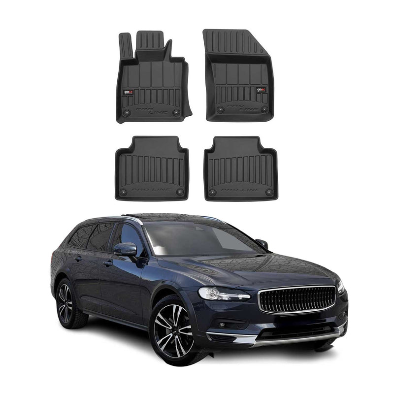 2016-2025 Volvo V90 Kombi Fußmatten TPE Schwarz 4 tlg