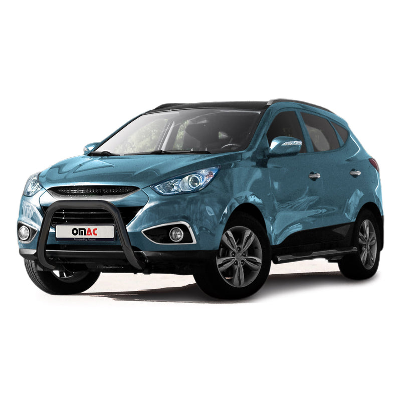 Barra di protezione anteriore in acciaio inox per Hyundai IX35 2010-2015 Nero con ABE