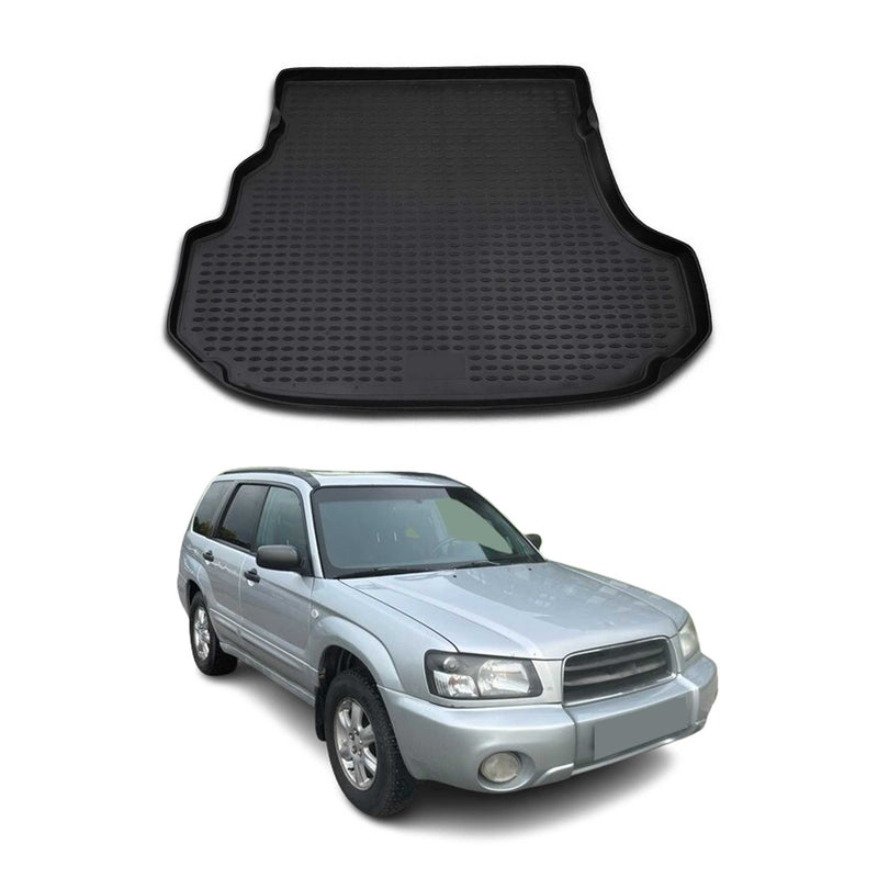 Tappetino per bagagliaio in gomma TPE per Subaru Forester 2002-2008 nero