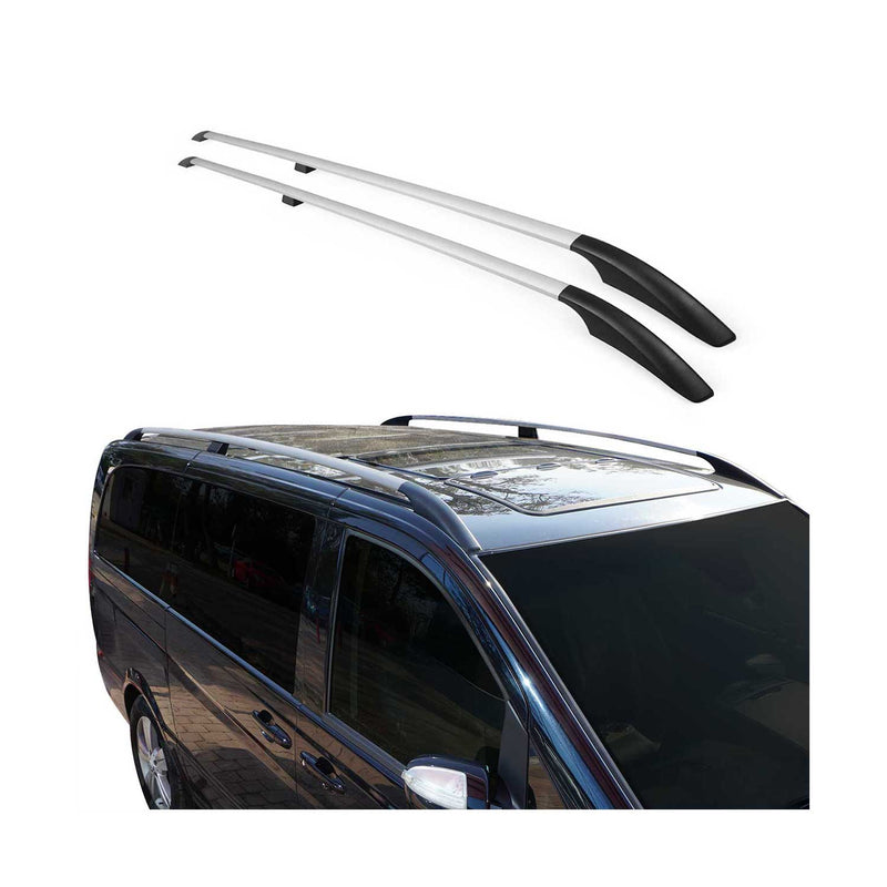 Dachreling Dachgepäckträger für Mitsubishi L200 DoubleCab 2015-2022 Alu Grau