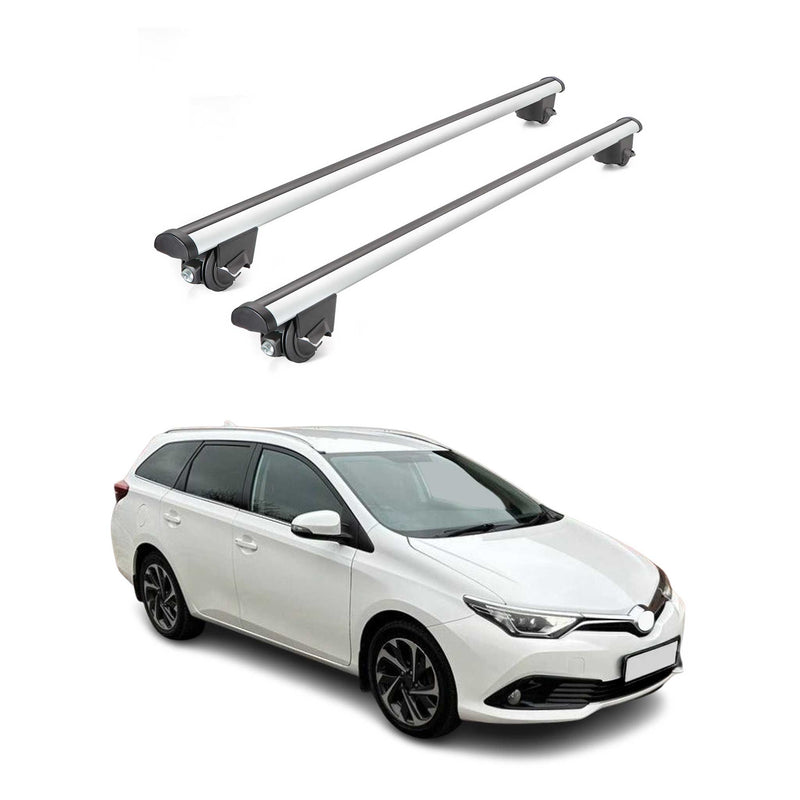 Dachträger Grundtäger für Toyota Auris mk2 Kombi 2012-2018 100kg Alu Grau 2x ABE