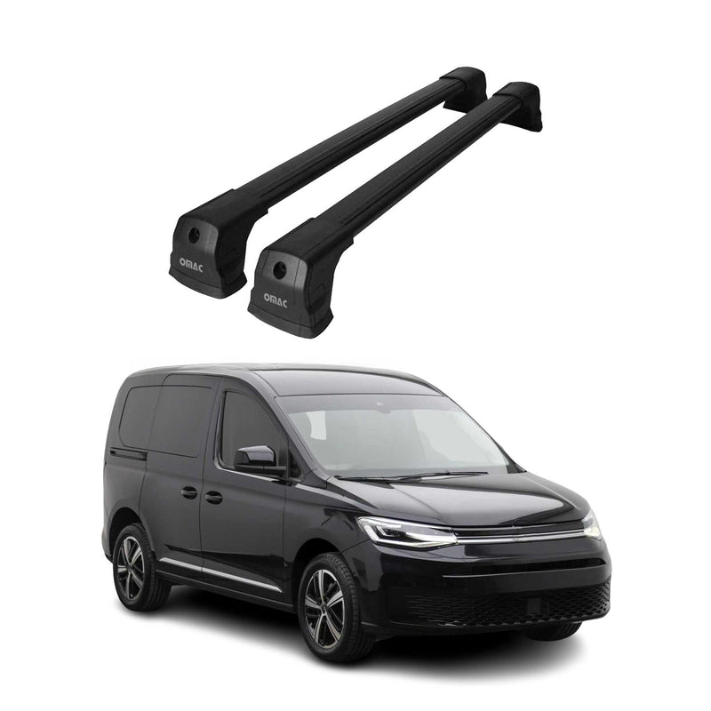 Dachträger Gepäckträger für VW ID.Buzz 2022-2025 Grundträger Alu Schwarz 2x