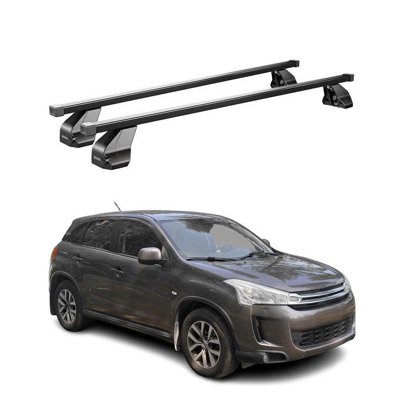 Portapacchi in acciaio Menabo per Citroen C4 Aircross 2012-2017 nero
