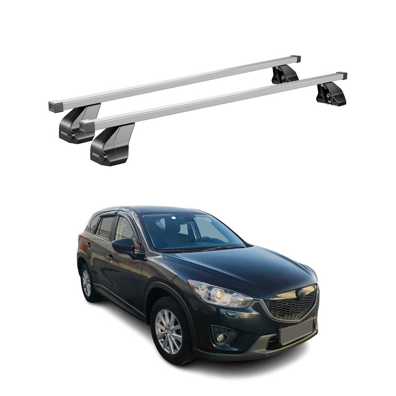 Portapacchi Menabo per Mazda CX-5 2015-2017 in acciaio argento ABE