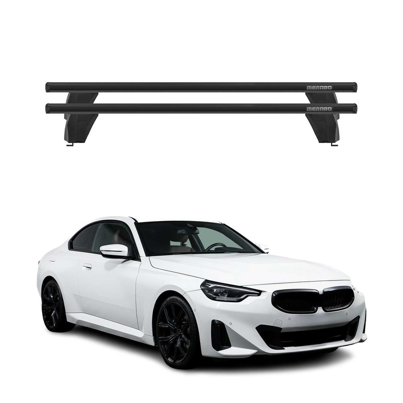 Barre portatutto trasversali Menabo per BMW Serie 2 G42 Coupé 2021-2025 ABE alluminio nero