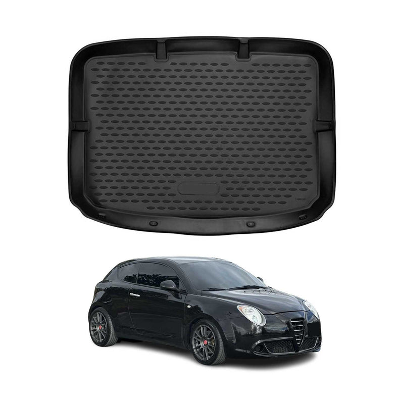 Tappetino per baule in gomma TPE per Alfa Romeo Mito 2008-2018 nero
