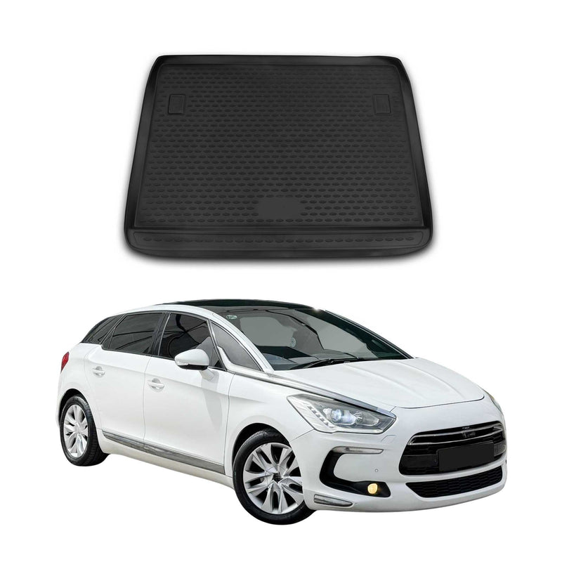 Tappetino per bagagliaio per Citroen DS5 2011-2021 in gomma TPE nero