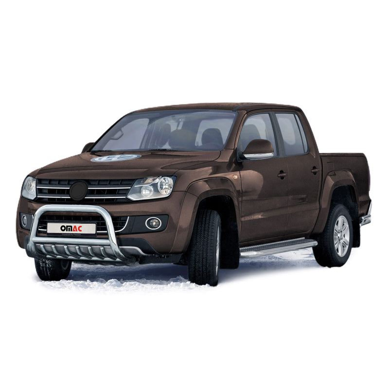 Protezione anteriore per VW Amarok 2009-2016 con bull bar ABE argento