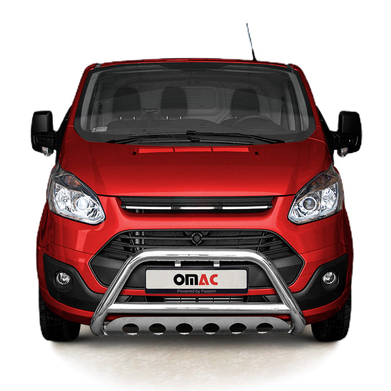 Barra di protezione anteriore per Ford Transit Custom 2012-2018 ABE Silver