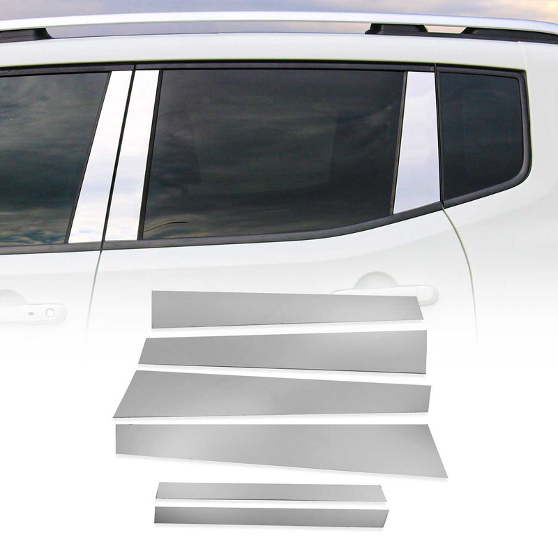 Rivestimento del montante della porta del montante B per Mercedes Classe S 2005-2013 in acciaio inox, 6 pezzi