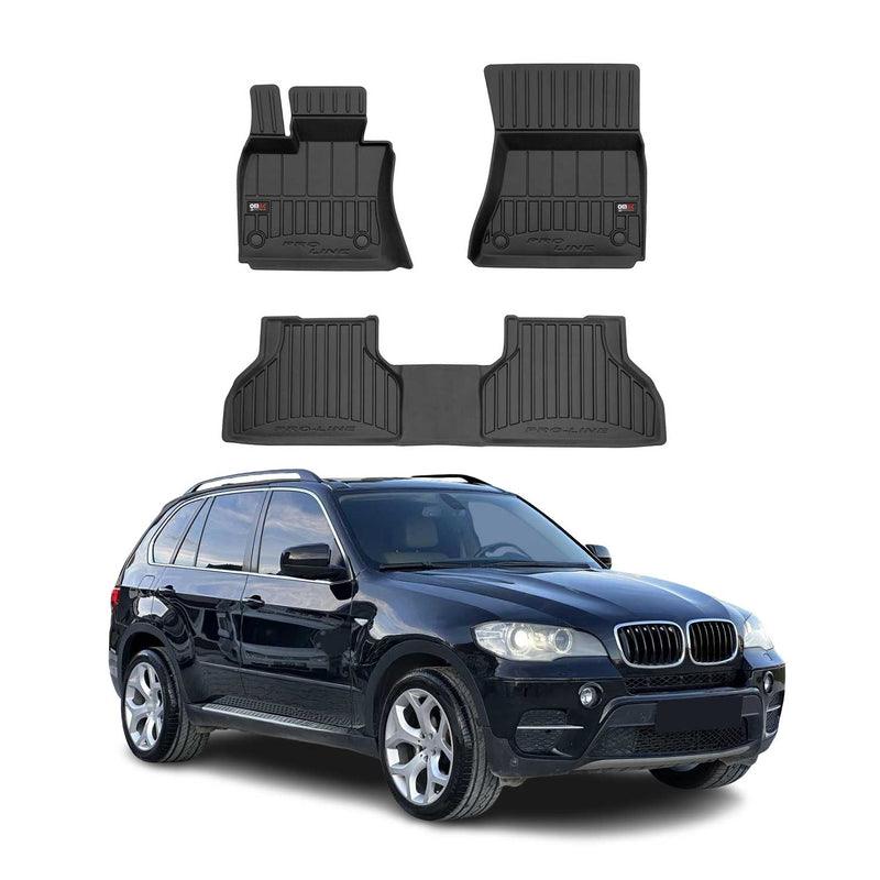 Tappetini BMW X5 2006-2013 TPE Nero 3 pezzi
