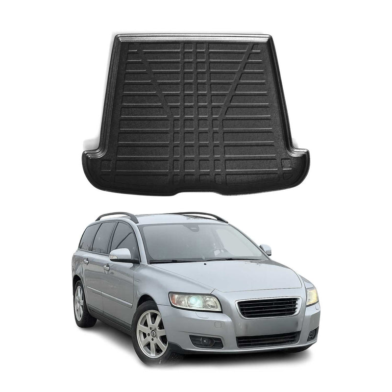Vasca baule per Volvo V50 2004-2012 Gomma TPE Nero