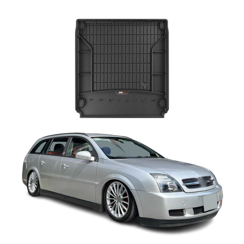 Vasca portabagagli in gomma OMAC per Opel Vectra C 2002-2008, vasca portabagagli in TPE, nera