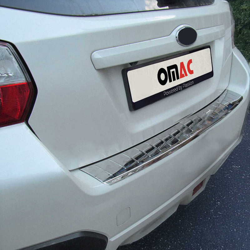 Protezione paraurti per soglia di carico per Subaru XV 2011-2017 in acciaio inox argento 1 pezzo
