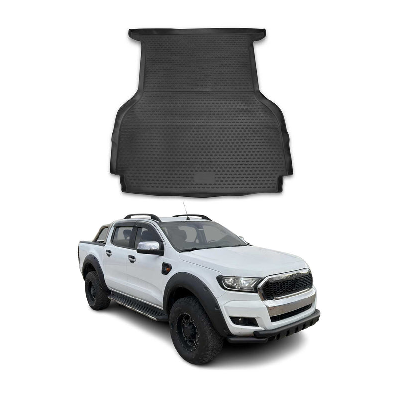 Tappetino per bagagliaio per Ford Ranger 2011-2024 in gomma TPE nero