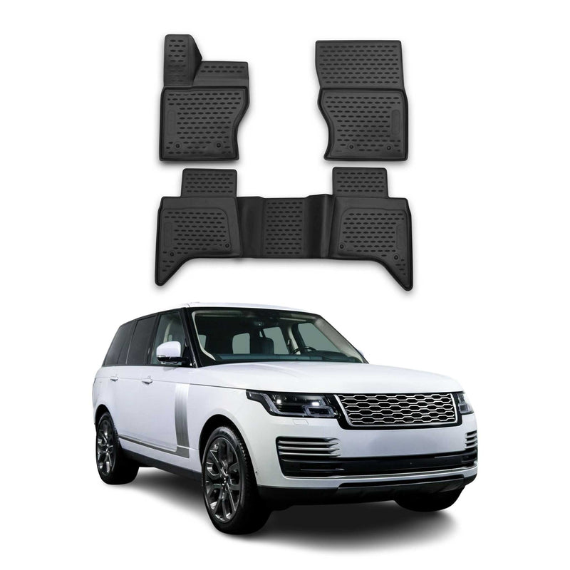 Tappetini Land Rover Range Rover 4 2015-2021 in TPE nero, 4 pezzi