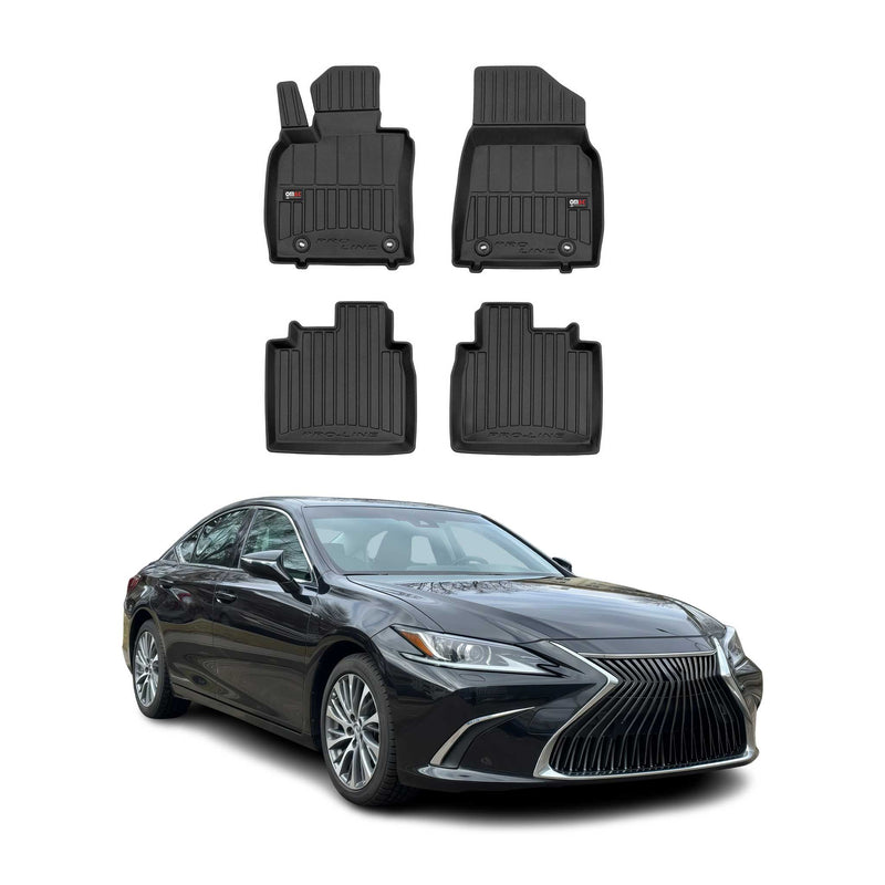 Tappetini Lexus ES 2018-2025 in TPE nero, 4 pezzi