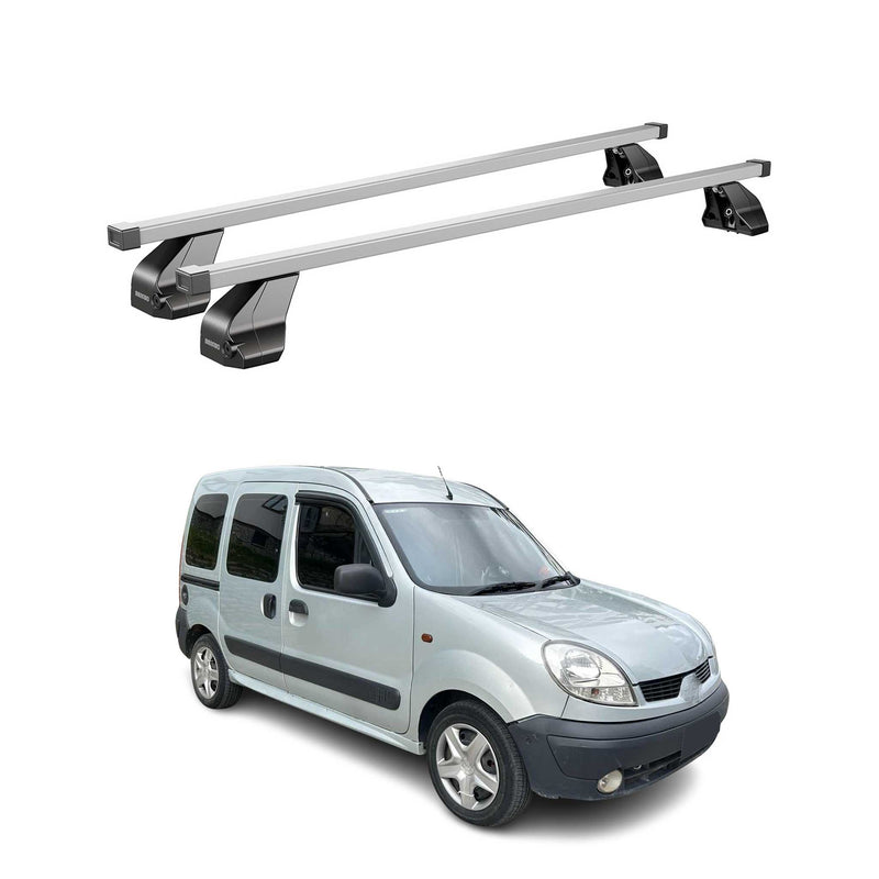 Menabo Dachträger Grundträger für Nissan Kubistar 2003-2009 Stahl Grau 2tlg