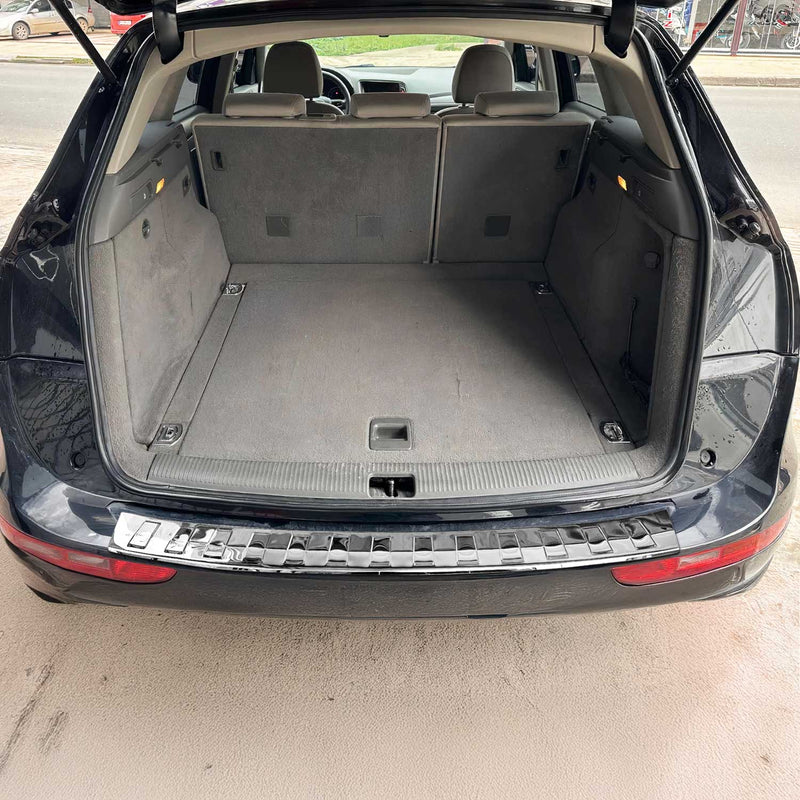 Protezione paraurti per soglia di carico per Audi Q5 8RB 2008-2017 in acciaio inox argento 1x