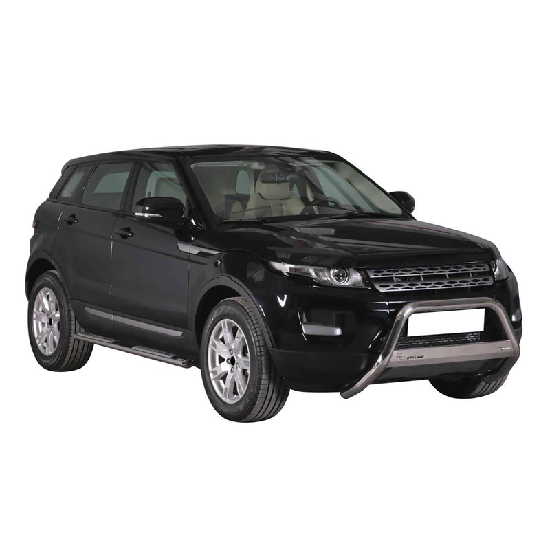 Barra di protezione anteriore per Range Rover Evoque 2011-2015 ø63mm acciaio argento